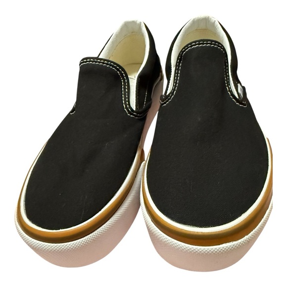 Vans Women's Black and White Stacked Slip-On Sneakers - Picture 2 of 7